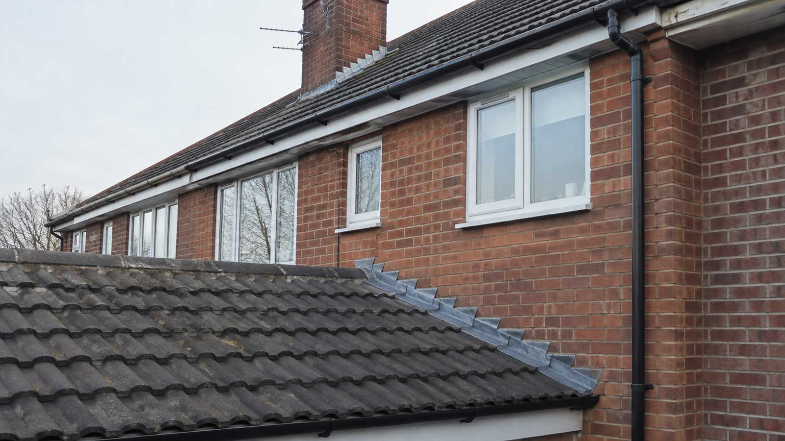 Roofing detail relevant to roof still leaking after a repair in stockport